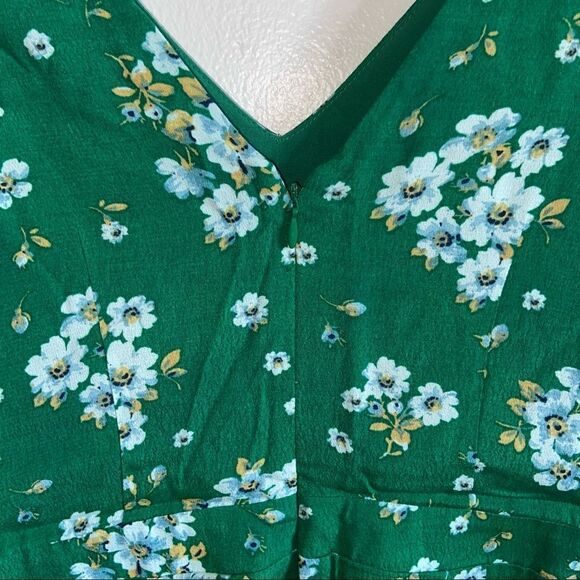Loft - green floral pattern romper - Picture 8 of 14
